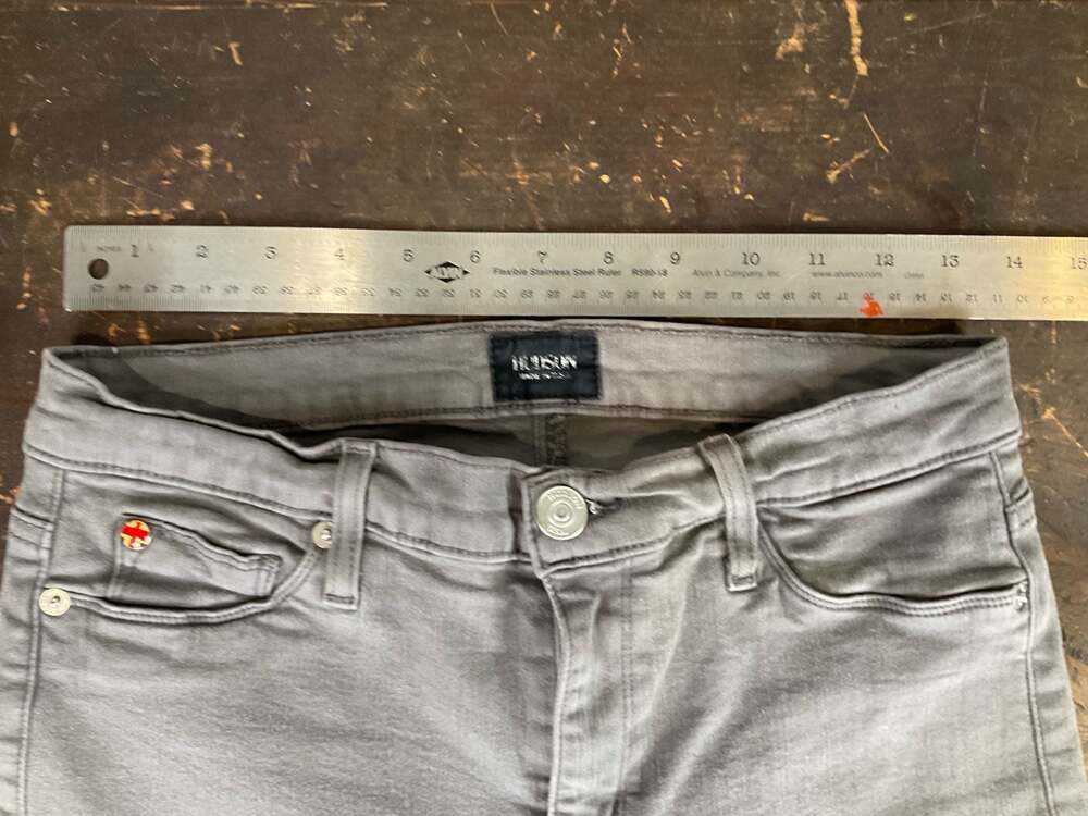 Hudson Nico Mid-Rise Super Skinny Jeans Grey - Picture 7 of 10